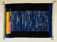 Load image into Gallery viewer, boho rug, handmade rug, morrocan rug, kilim rug, bedroom rug, sheepskin rug, living room rug, berber rug, vintage rug, wool rug, abstract rug, beni ourain rug, colorful rug, bohemian rug, retro rug, oriental rug, rug for bedroom