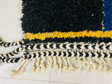 Load image into Gallery viewer, boho rug, handmade rug, morrocan rug, kilim rug, bedroom rug, sheepskin rug, living room rug, berber rug, vintage rug, wool rug, abstract rug, beni ourain rug, colorful rug, bohemian rug, retro rug, oriental rug, rug for bedroom