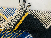 Load image into Gallery viewer, boho rug, handmade rug, morrocan rug, kilim rug, bedroom rug, sheepskin rug, living room rug, berber rug, vintage rug, wool rug, abstract rug, beni ourain rug, colorful rug, bohemian rug, retro rug, oriental rug, rug for bedroom