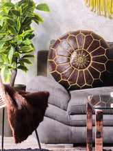 Load image into Gallery viewer, Unstuffed Moroccan Ottoman Leather Pouf at 70% off - The Wool Rugs, Leather pouf, The Wool Rugs, The Wool Rugs, Handmade Moroccan Leather Pouf - Exuding Natural Beauty and Charm | 100% Authentic
