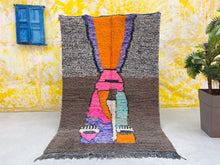 Load image into Gallery viewer, Beni Ourain rug 5x8 - BO202, Rugs, The Wool Rugs, The Wool Rugs, 