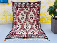 Load image into Gallery viewer, Beni ourain rug 5x7 - B492, Rugs, The Wool Rugs, The Wool Rugs, 
