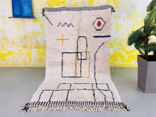 Load image into Gallery viewer, Beni ourain rug 5x8 - B648, Rugs, The Wool Rugs, The Wool Rugs, 