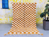 Checkered Beni ourain rug 5x8 - CH37