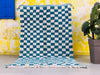 Checkered Beni ourain rug 5x8 - CH31