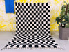 Checkered Beni ourain rug 6x9 - CH39