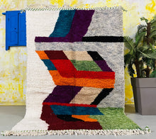 Load image into Gallery viewer, Beni ourain rug 5x8 - B848, Rugs, The Wool Rugs, The Wool Rugs, 