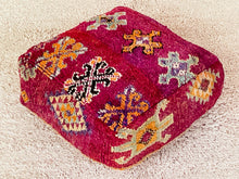 Load image into Gallery viewer, Moroccan floor cushion - S1365, Floor Cushions, The Wool Rugs, The Wool Rugs, 
