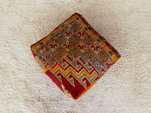 Load image into Gallery viewer, Moroccan floor cushion - S1011, Floor Cushions, The Wool Rugs, The Wool Rugs, 