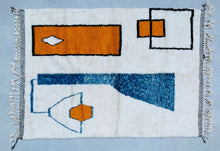Load image into Gallery viewer, Beni ourain rug 6x9 - B719, Rugs, The Wool Rugs, The Wool Rugs, 