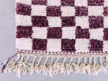 Load image into Gallery viewer, Checkered Beni ourain Rug 3x4 - CH58, Checkered rug, The Wool Rugs, The Wool Rugs, 