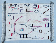 Load image into Gallery viewer, Beni ourain rug 5x6 - B496, Rugs, The Wool Rugs, The Wool Rugs, 
