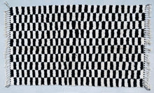 Load image into Gallery viewer, Checkered Beni ourain rug 5x8 - CH65, Rugs, The Wool Rugs, The Wool Rugs, 
