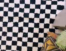 Load image into Gallery viewer, Checkered Beni ourain rug 6x9 - CH39, Checkered rug, The Wool Rugs, The Wool Rugs, 