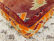 Load image into Gallery viewer, Moroccan floor pillow cover - S102, Floor Cushions, The Wool Rugs, The Wool Rugs, 