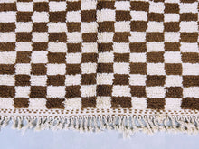Load image into Gallery viewer, Checkered Beni ourain rug 5x8 - CH29, Checkered rug, The Wool Rugs, The Wool Rugs, 