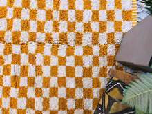 Load image into Gallery viewer, Checkered Beni ourain rug 5x8 - CH37, Checkered rug, The Wool Rugs, The Wool Rugs, 