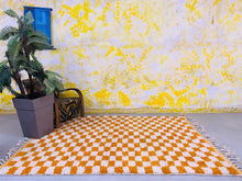 Load image into Gallery viewer, Checkered Beni ourain rug 5x8 - CH37, Checkered rug, The Wool Rugs, The Wool Rugs, 