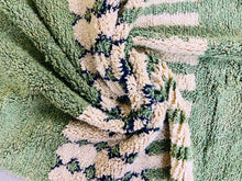 Load image into Gallery viewer, Custom Green Moroccan Wool Rug - N2, Custom rugs, The Wool Rugs, The Wool Rugs, A Soft and Cozy Addition to Your Home: A Green Moroccan Wool Rug
