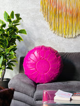 Load image into Gallery viewer, Unstuffed Moroccan Ottoman Leather Pouf - 70% off exclusively at The Wool Rugs, Leather pouf, The Wool Rugs, The Wool Rugs, Handmade Moroccan Leather Pouf - Exuding Natural Beauty and Charm | Unfilled for Easy Delivery | 100% Authentic
