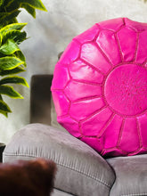 Load image into Gallery viewer, Unstuffed Moroccan Ottoman Leather Pouf - 70% off exclusively at The Wool Rugs, Leather pouf, The Wool Rugs, The Wool Rugs, Handmade Moroccan Leather Pouf - Exuding Natural Beauty and Charm | Unfilled for Easy Delivery | 100% Authentic
