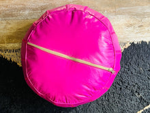 Load image into Gallery viewer, Unstuffed Moroccan Ottoman Leather Pouf - 70% off exclusively at The Wool Rugs, Leather pouf, The Wool Rugs, The Wool Rugs, Handmade Moroccan Leather Pouf - Exuding Natural Beauty and Charm | Unfilled for Easy Delivery | 100% Authentic
