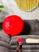 Load image into Gallery viewer, The Wool Rugs&#39; 70% off offer on Unstuffed Moroccan Ottoman Leather Pouf, Leather pouf, The Wool Rugs, The Wool Rugs, 
