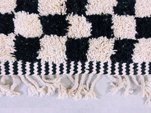 Load image into Gallery viewer, Checkered Beni ourain rug 6x9 - CH41, Checkered rug, The Wool Rugs, The Wool Rugs, 