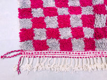 Load image into Gallery viewer, Checkered beni ourain rug 5x8 - CH78, Rugs, The Wool Rugs, The Wool Rugs, 
