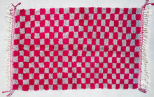 Load image into Gallery viewer, Checkered beni ourain rug 5x8 - CH78, Rugs, The Wool Rugs, The Wool Rugs, 
