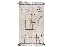 Load image into Gallery viewer, Beni ourain rug 5x8 - B648