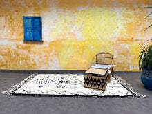 Load image into Gallery viewer, Beni ourain rug 4x8 - B942, , The Wool Rugs, The Wool Rugs, 
