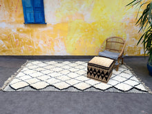 Load image into Gallery viewer, Beni ourain rug 4x8 - B69, Beni ourain, The Wool Rugs, The Wool Rugs, 