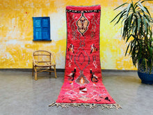 Load image into Gallery viewer, Runner Boujad rug 3x9 - V28, Runner, The Wool Rugs, The Wool Rugs, 