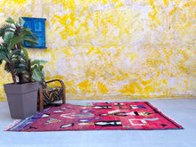 Load image into Gallery viewer, Boujad rug 4x8 - BO40, Boujad rugs, The Wool Rugs, The Wool Rugs, 
