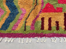 Load image into Gallery viewer, Boujad rug 6x10 - BO114, Boujad rugs, The Wool Rugs, The Wool Rugs, 