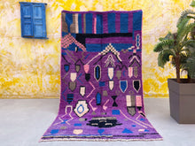Load image into Gallery viewer, Boujad rug 5x8 - BO37, Boujad rugs, The Wool Rugs, The Wool Rugs, 