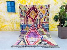 Load image into Gallery viewer, Boujad rug 5x8 - BO79, Boujad rugs, The Wool Rugs, The Wool Rugs, 